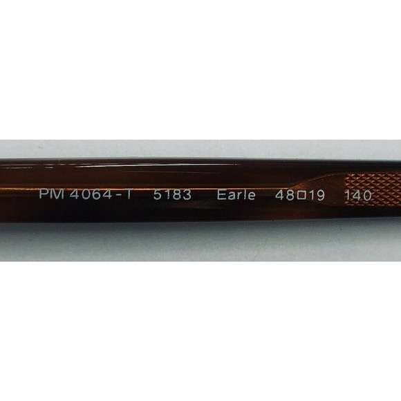 Paul Smith Earle 4064-T Round Red/Brown Eyeglass Frames Made In Italy NEW - Picture 6 of 8